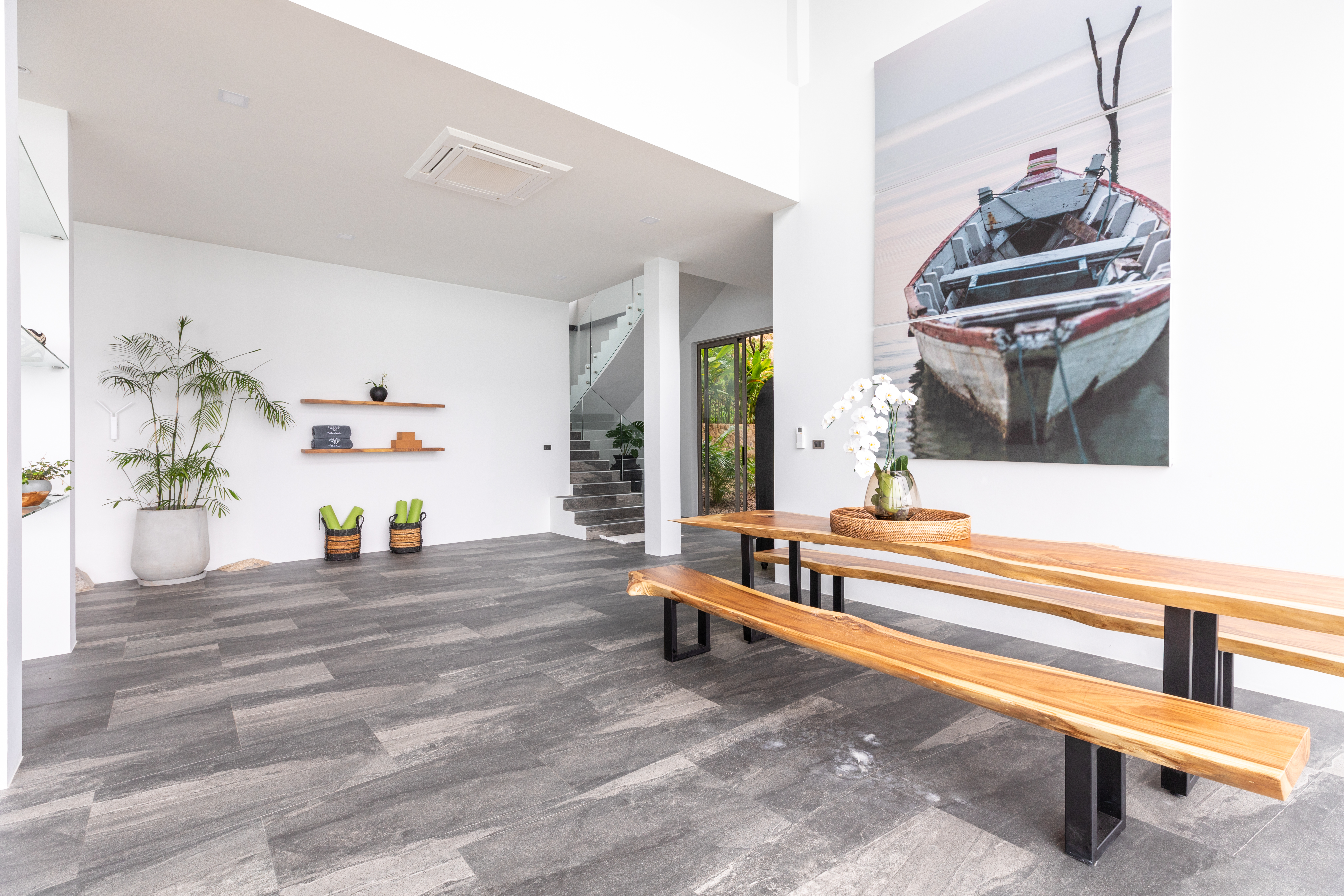 Living spaces at Villa Anushka